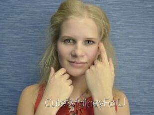 CuteWhitneyForU Elle se Gode